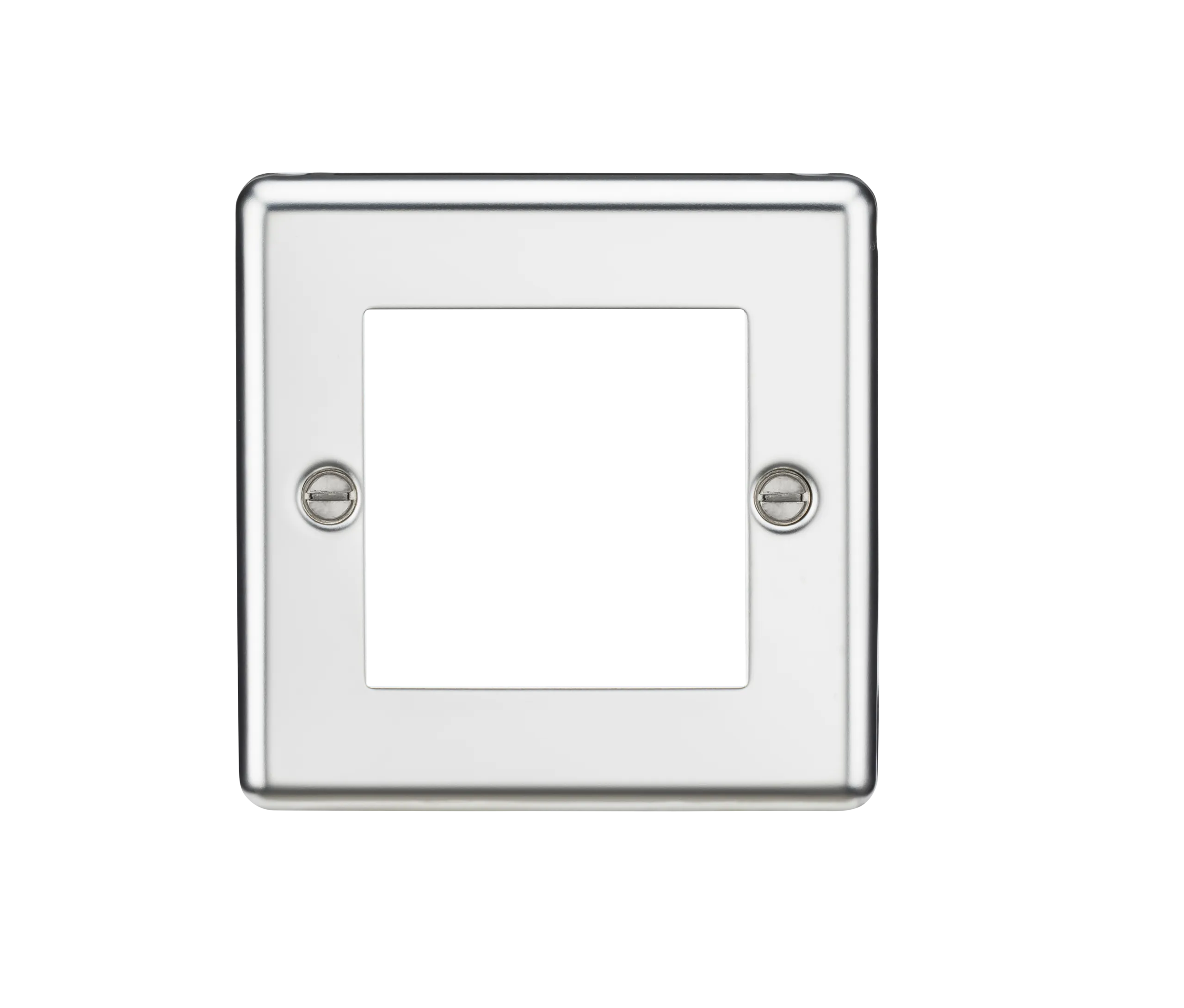 Knightsbridge CL2GPC Rounded Edge 2G Modular Faceplate - Polished Chrome