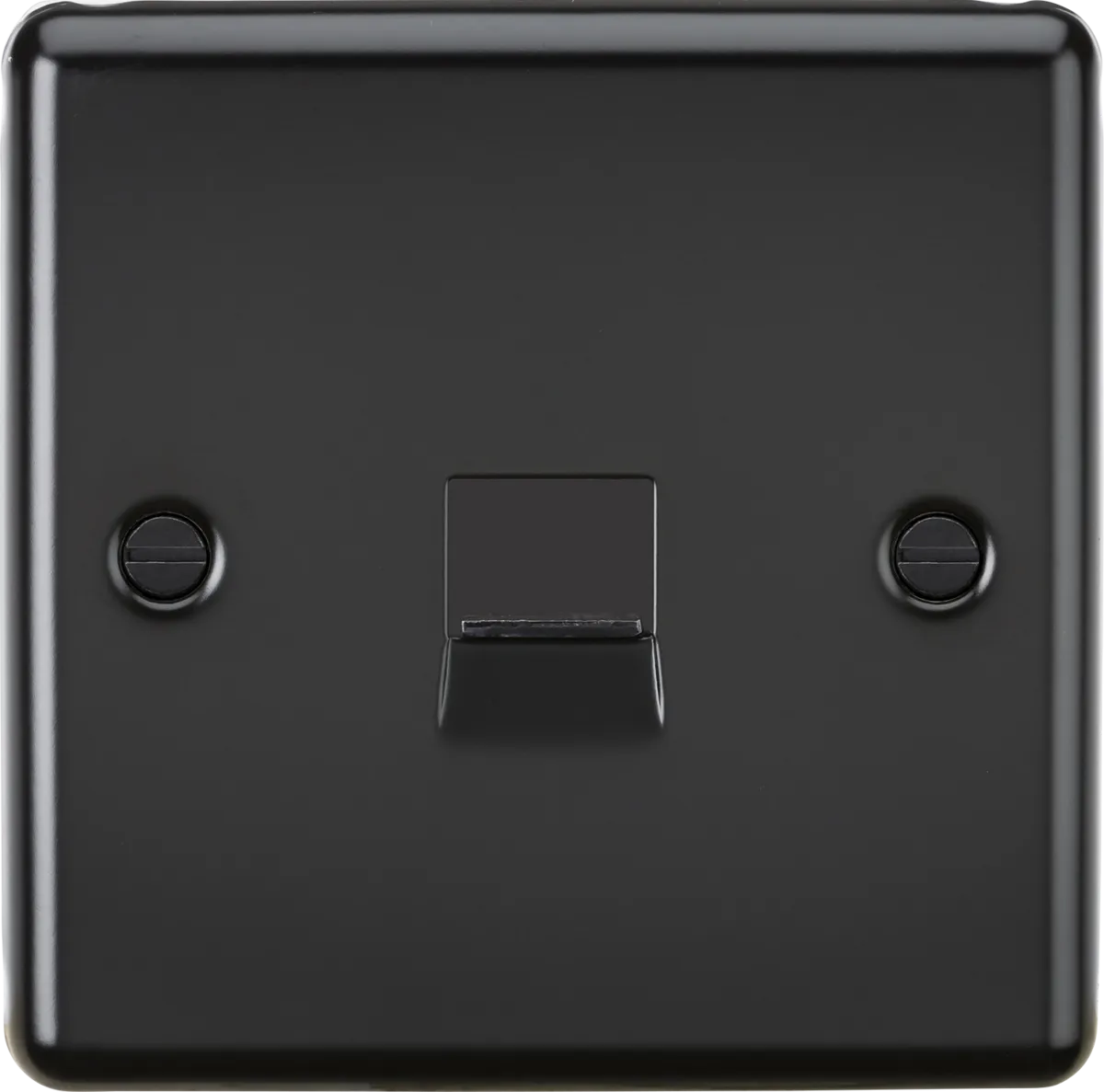 Knightsbridge CL73MB Rounded Edge Telephone Master Outlet - Matt Black