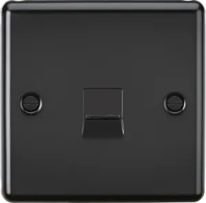 Knightsbridge CL73MB Rounded Edge Telephone Master Outlet - Matt Black