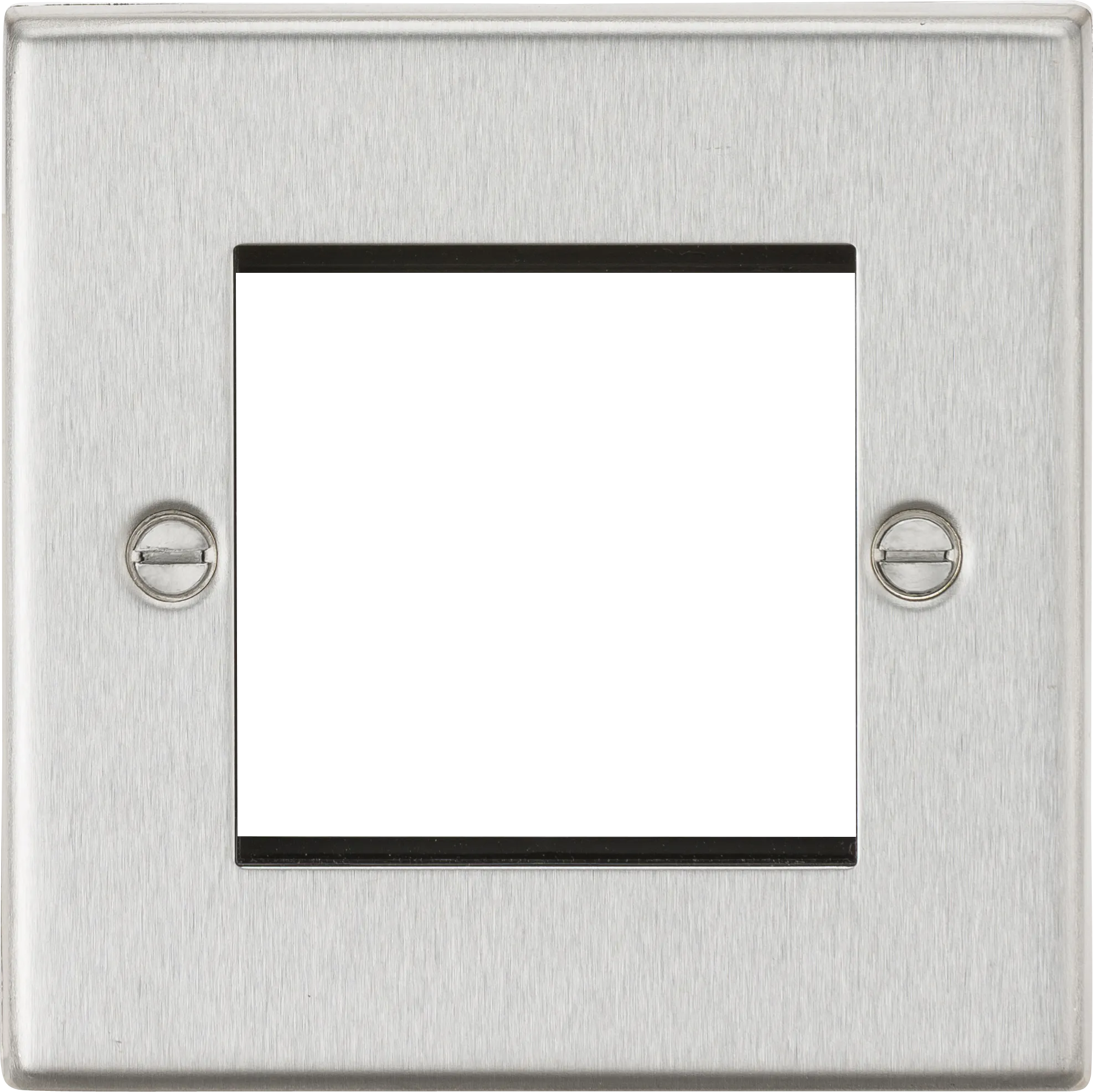 Knightsbridge CS2GBC Square Edge 2G Modular Faceplate - Brushed Chrome