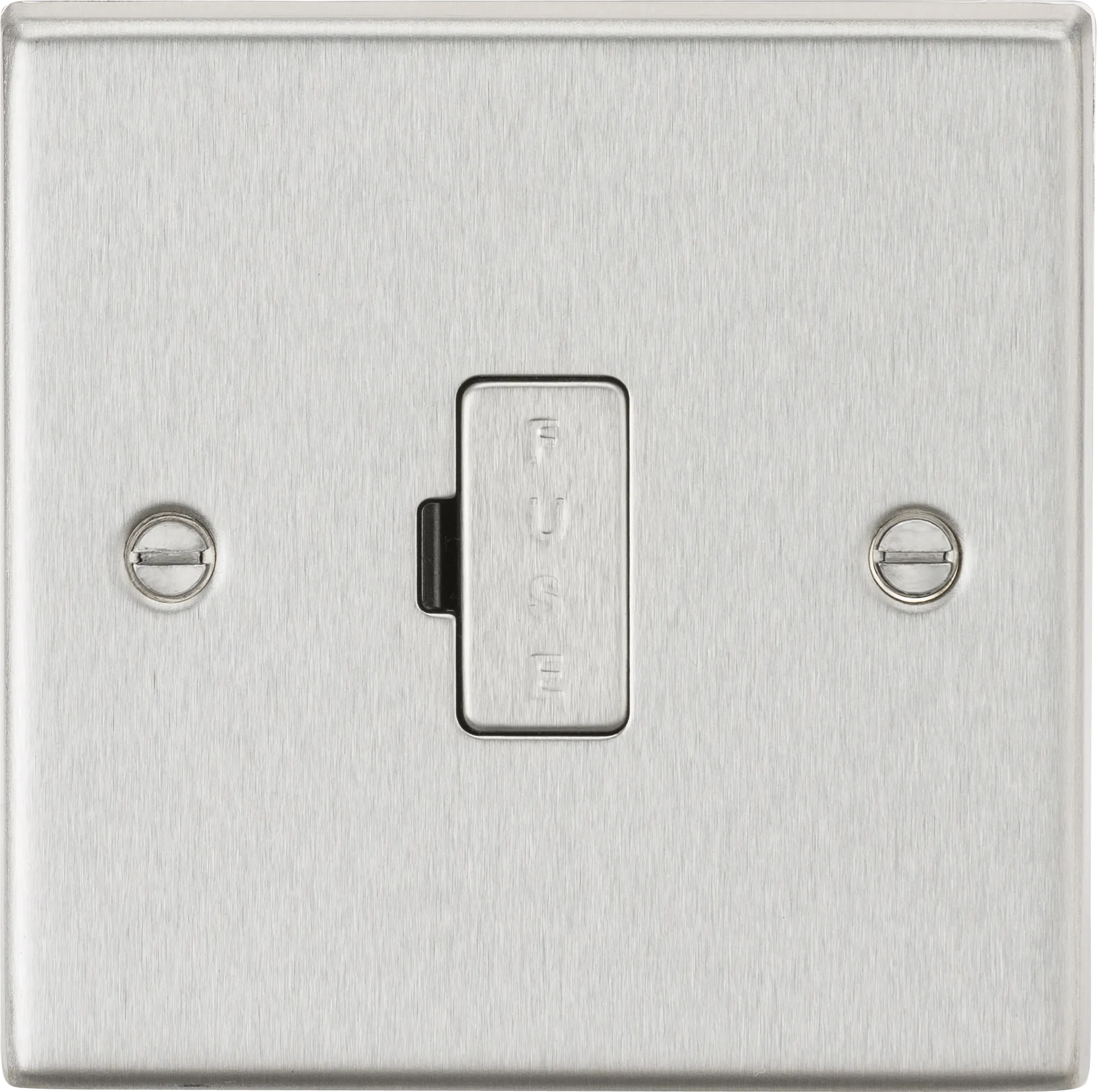 Knightsbridge CS6BC Square Edge 13A Fused Spur Unit - Brushed Chrome