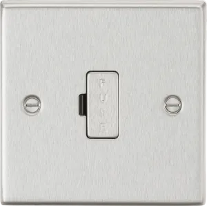Knightsbridge CS6BC Square Edge 13A Fused Spur Unit - Brushed Chrome