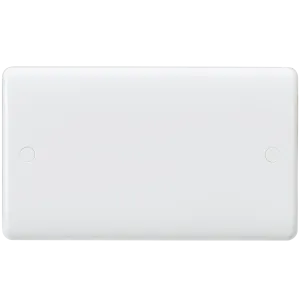 Knightsbridge CU8360 White Curved Edge 2G Blanking Plate