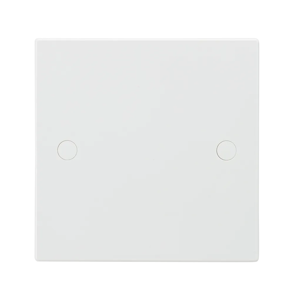 Knightsbridge SN8350 White Square Edge 1G Blanking Plate