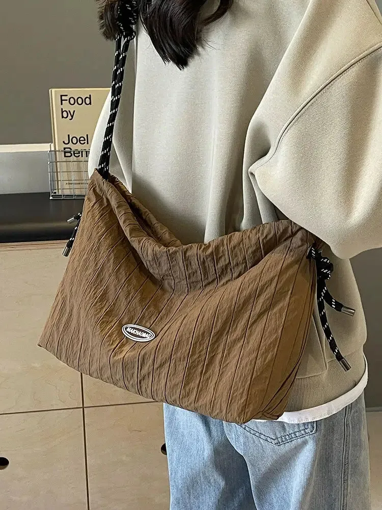 Knotted Handle Shoulder Bag