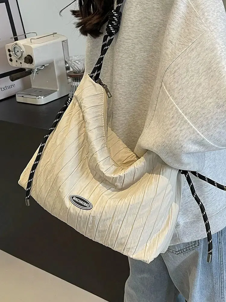 Knotted Handle Shoulder Bag