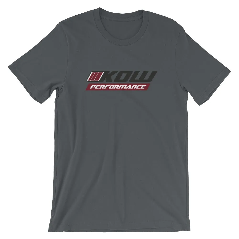 KOW PERFORMANCE Short-Sleeve Unisex T-Shirt Black Logo