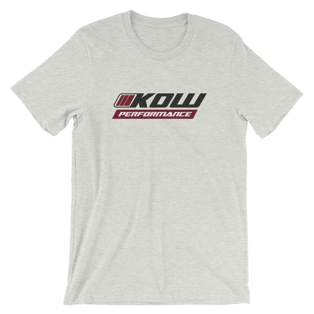 KOW PERFORMANCE Short-Sleeve Unisex T-Shirt Black Logo