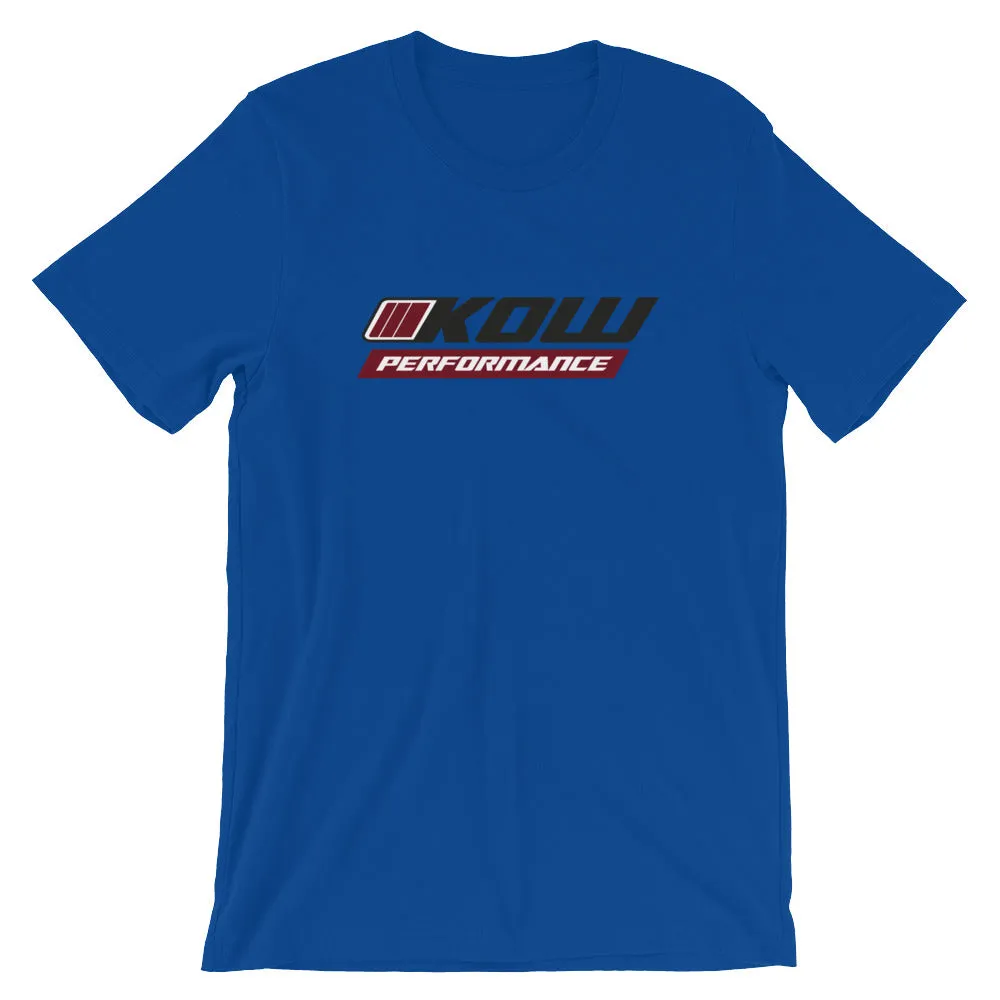 KOW PERFORMANCE Short-Sleeve Unisex T-Shirt Black Logo