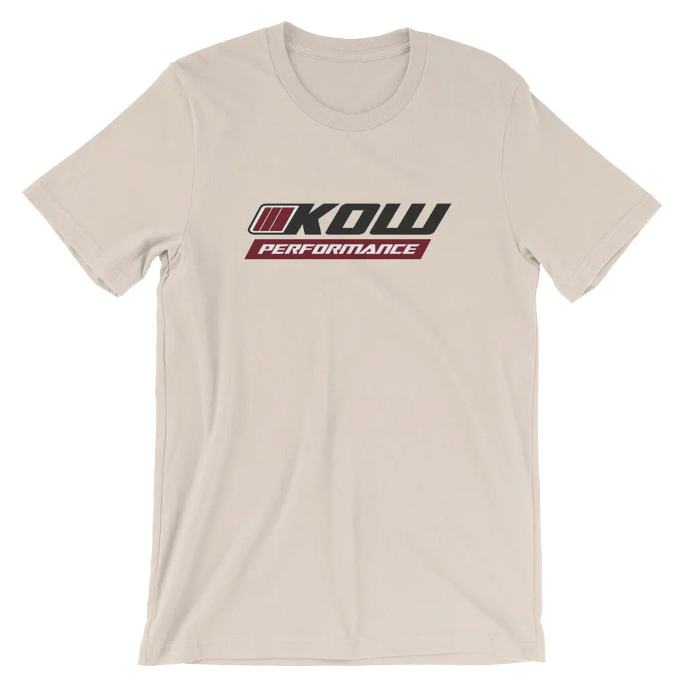 KOW PERFORMANCE Short-Sleeve Unisex T-Shirt Black Logo
