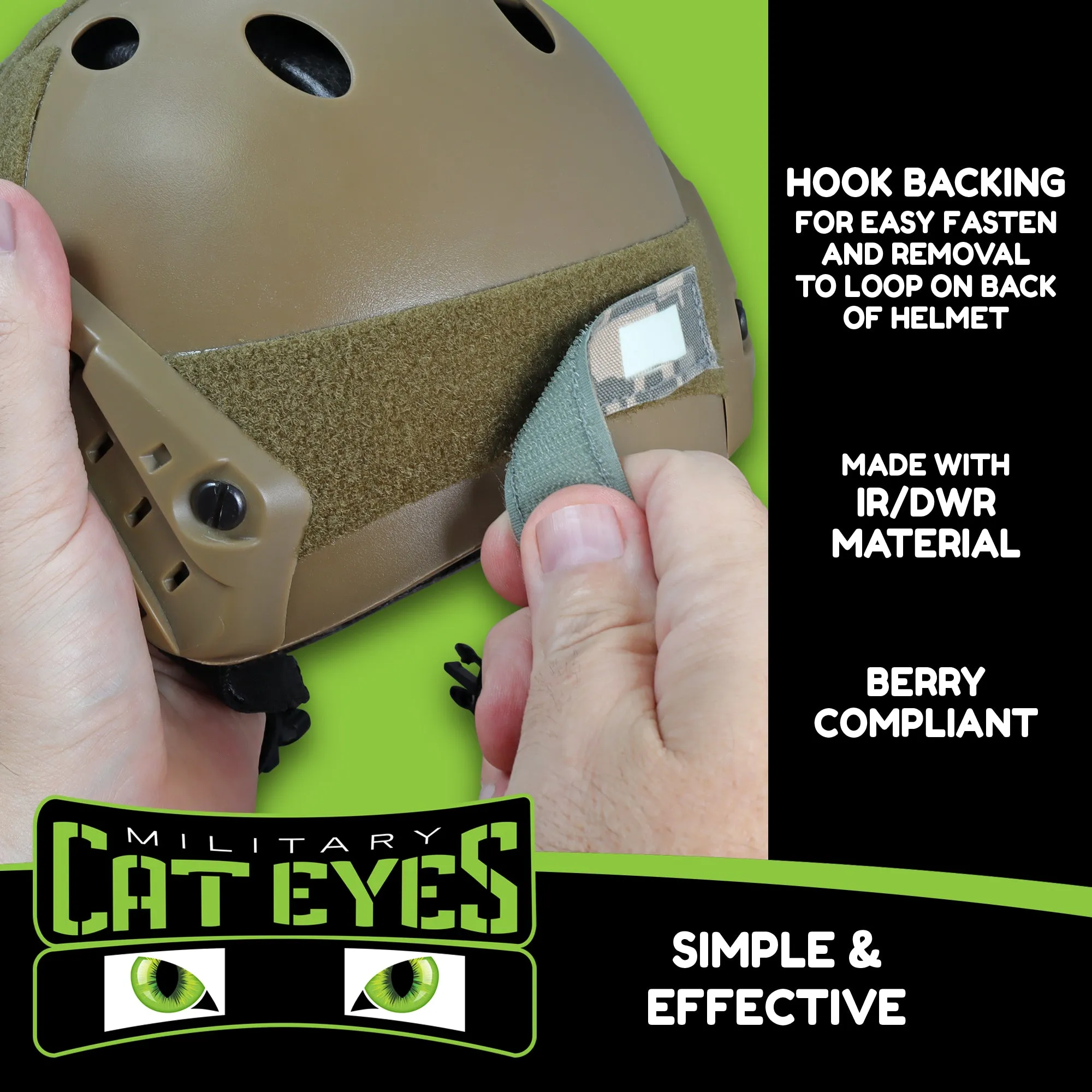 Kryptek Highlander Military Helmet Cat Eye Band