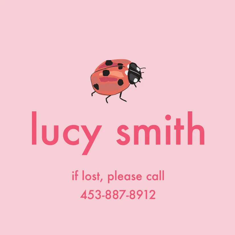 Lady Bug Bag Tag