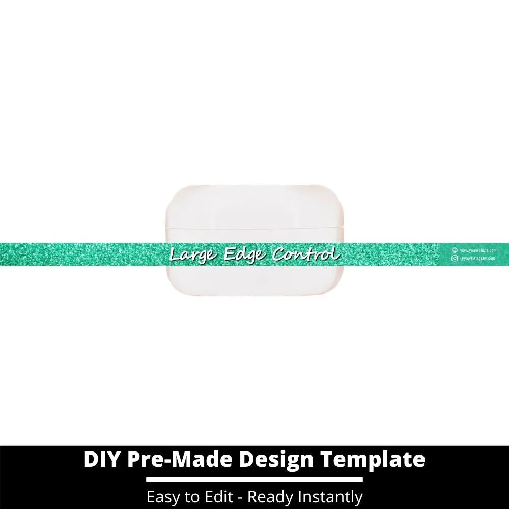 Large Edge Control Side Label Template 142