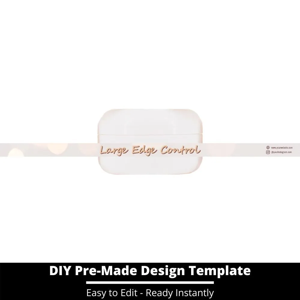 Large Edge Control Side Label Template 165