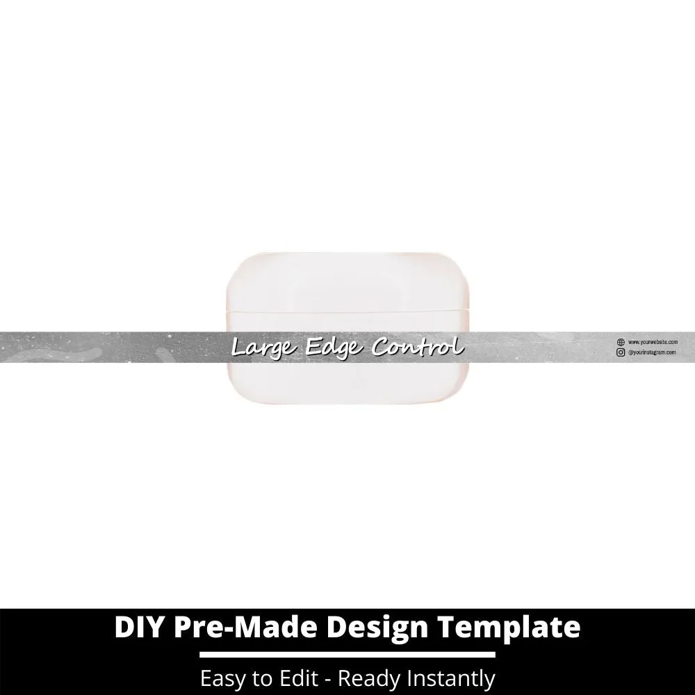 Large Edge Control Side Label Template 221