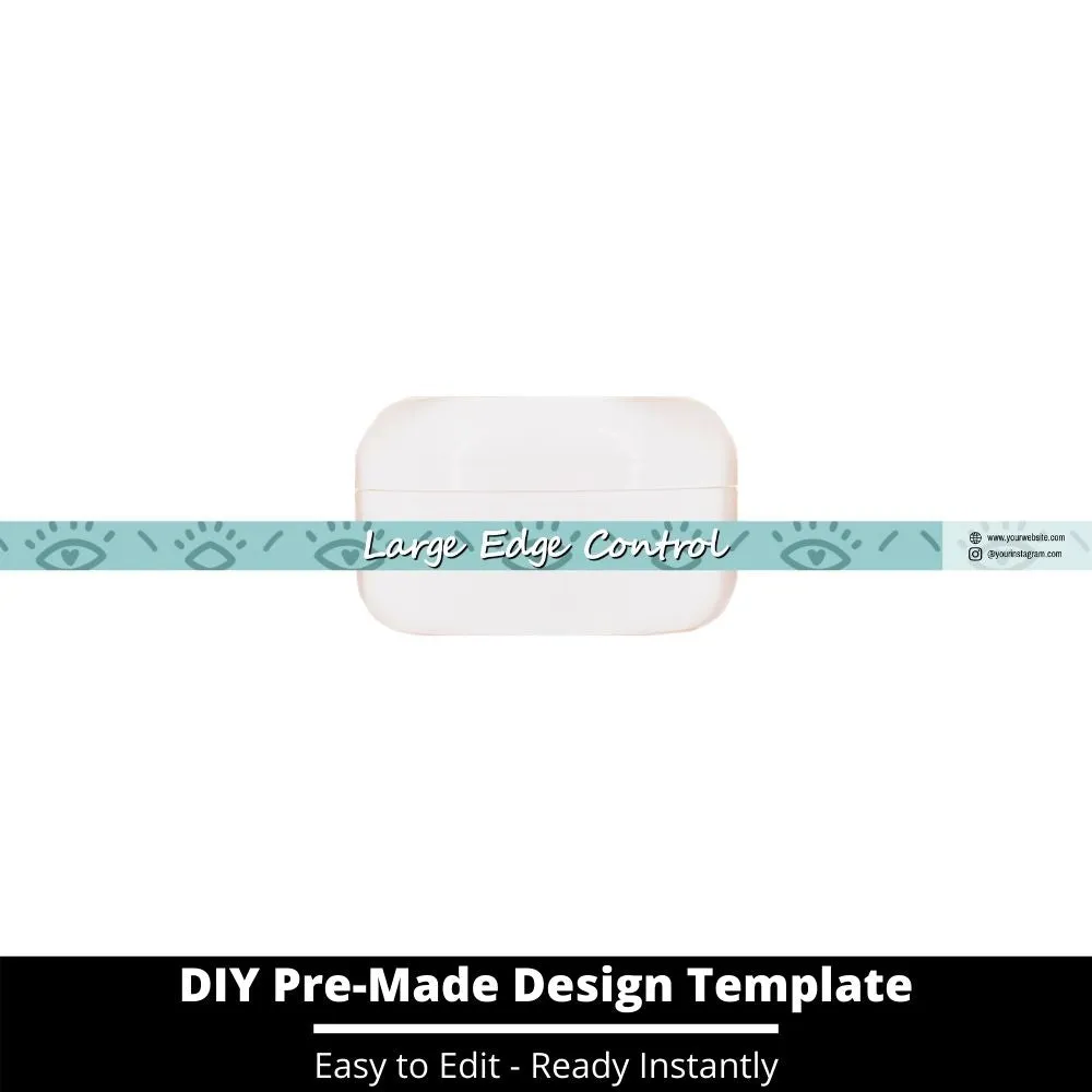 Large Edge Control Side Label Template 242