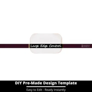 Large Edge Control Side Label Template 69