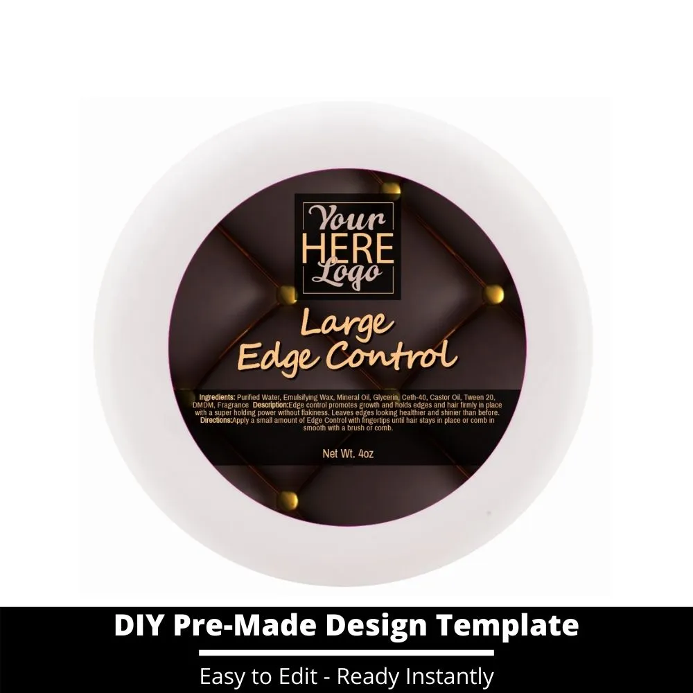 Large Edge Control Top Label Template 101
