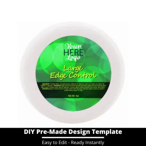 Large Edge Control Top Label Template 123