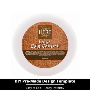 Large Edge Control Top Label Template 159