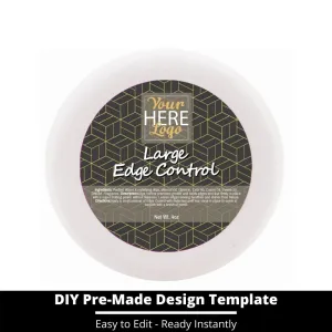 Large Edge Control Top Label Template 173