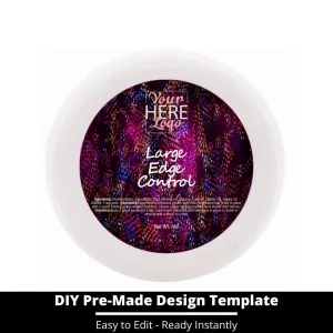 Large Edge Control Top Label Template 20