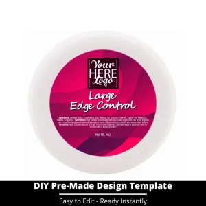 Large Edge Control Top Label Template 232