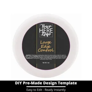 Large Edge Control Top Label Template 43