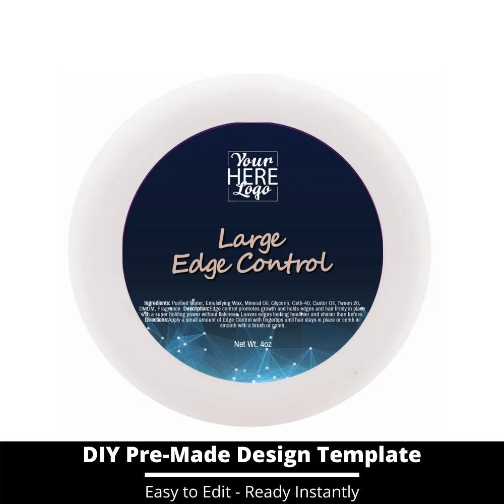 Large Edge Control Top Label Template 82
