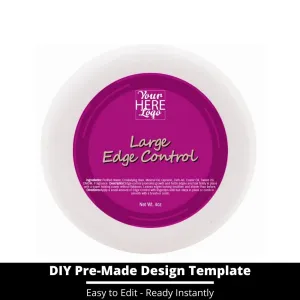 Large Edge Control Top Label Template 86