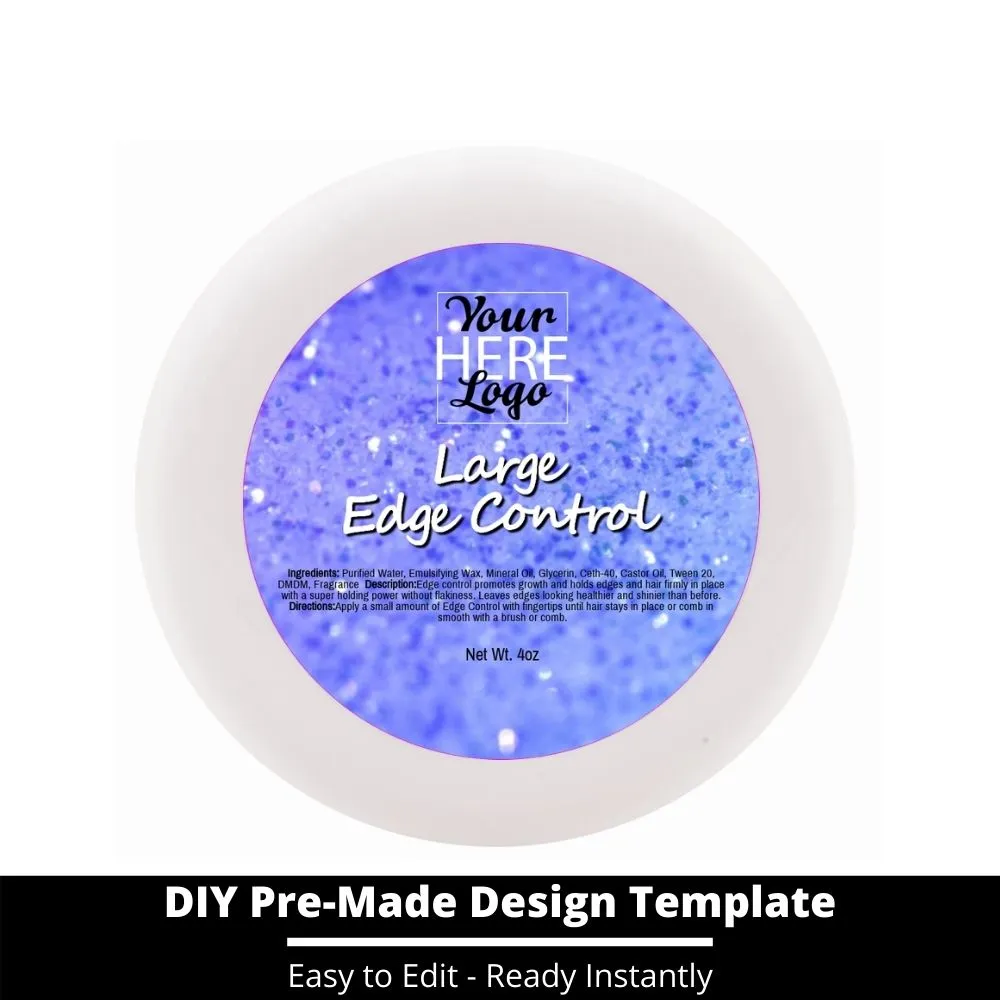 Large Edge Control Top Label Template 97