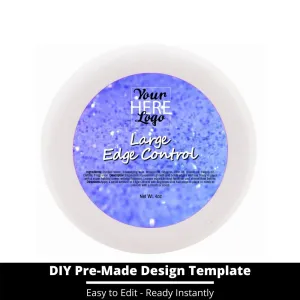 Large Edge Control Top Label Template 97