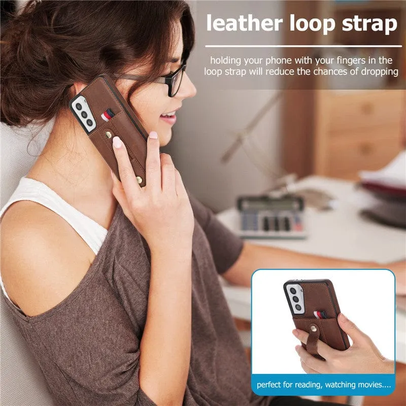 Leather Card Holder Case For Samsung Galaxy Note