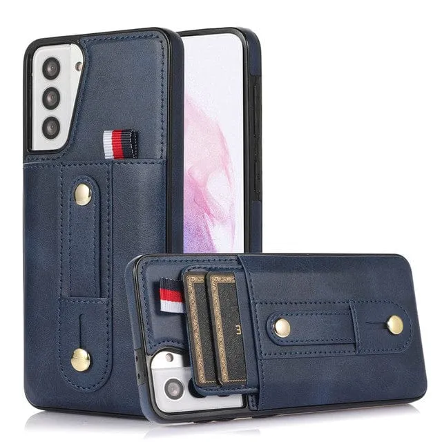 Leather Card Holder Case For Samsung Galaxy Note