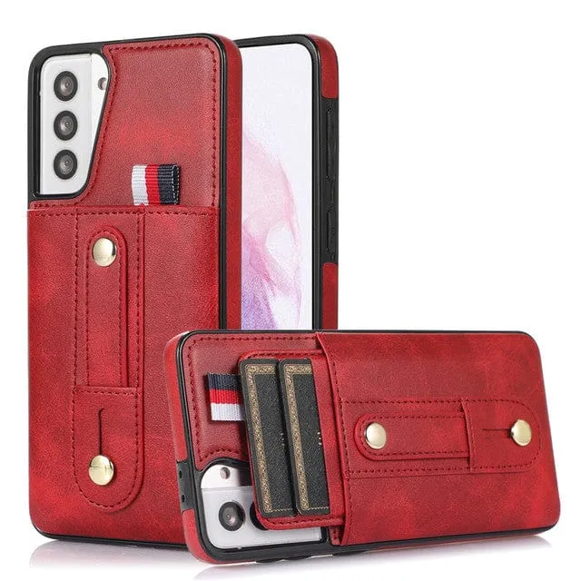 Leather Card Holder Case For Samsung Galaxy Note