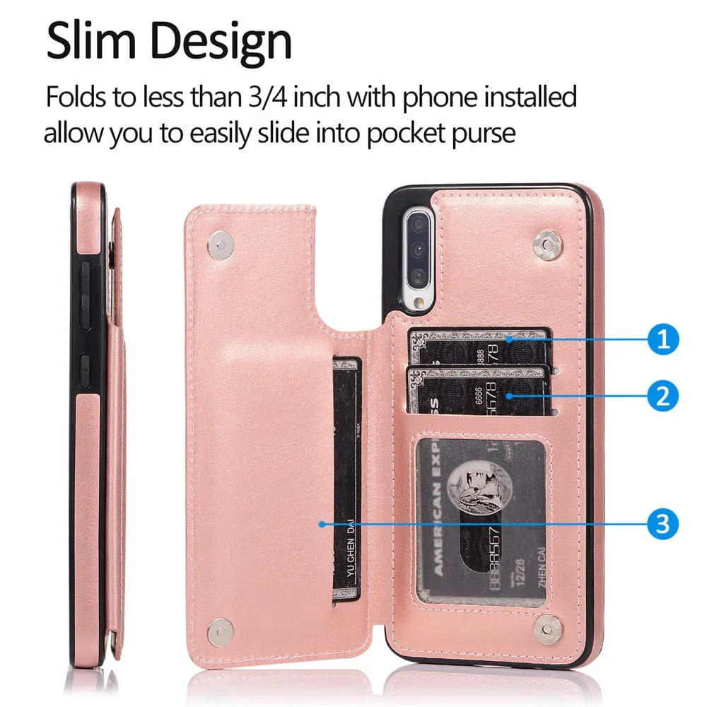 Leather Wallet Case For Samsung Galaxy A Series