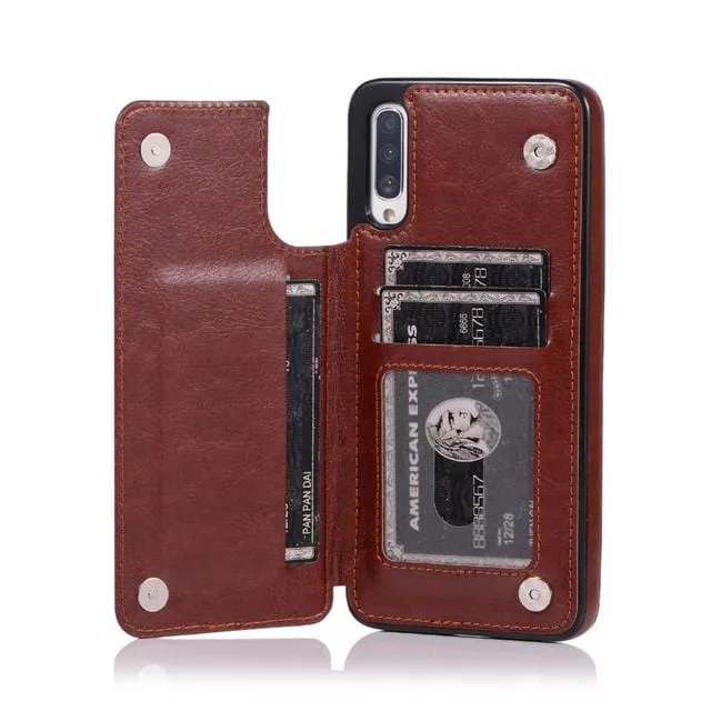 Leather Wallet Case For Samsung Galaxy A Series