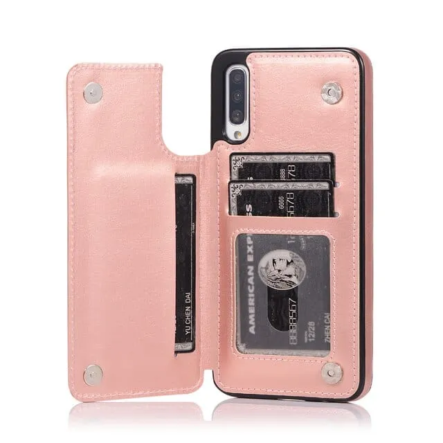 Leather Wallet Case For Samsung Galaxy A Series