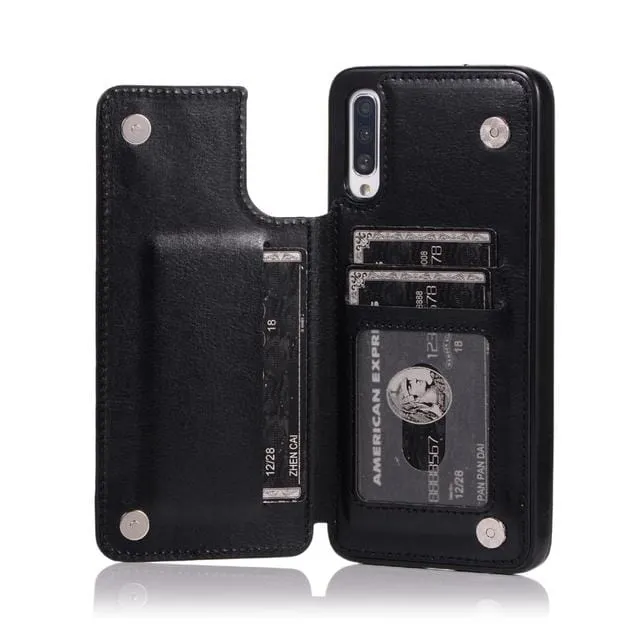 Leather Wallet Case For Samsung Galaxy A Series