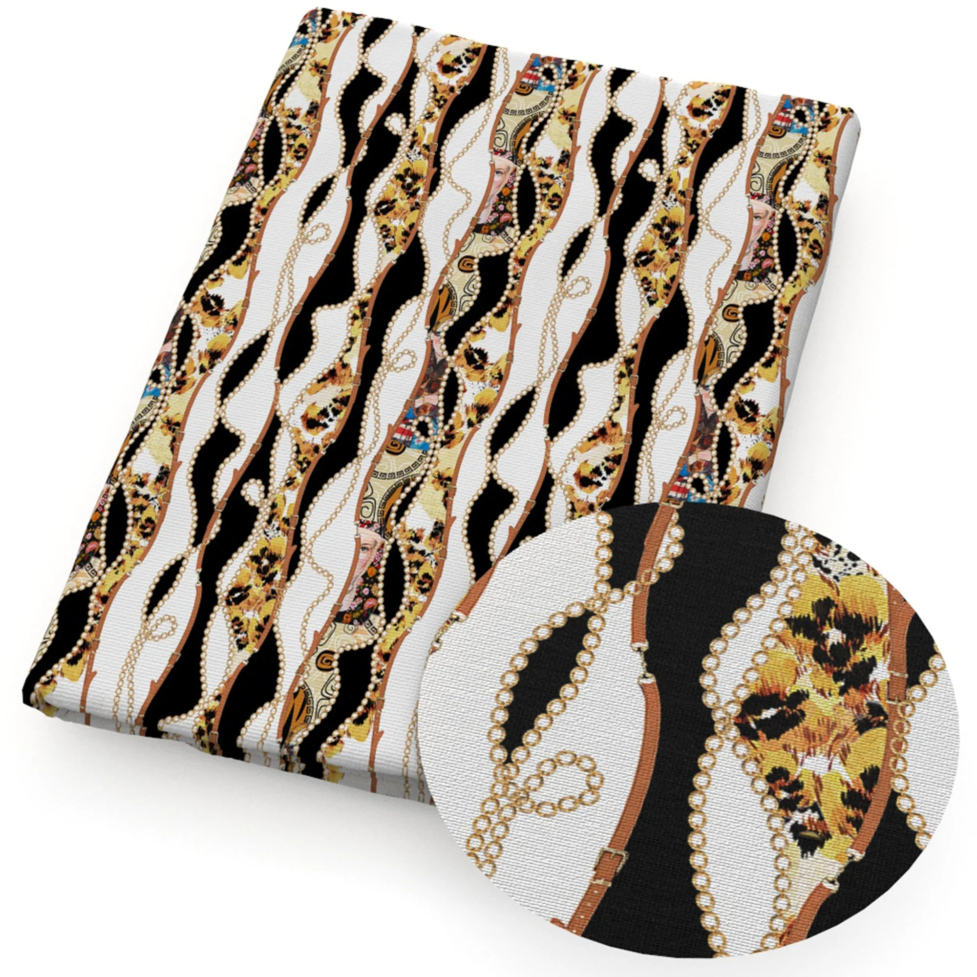 Leopard Theme Printed Fabric