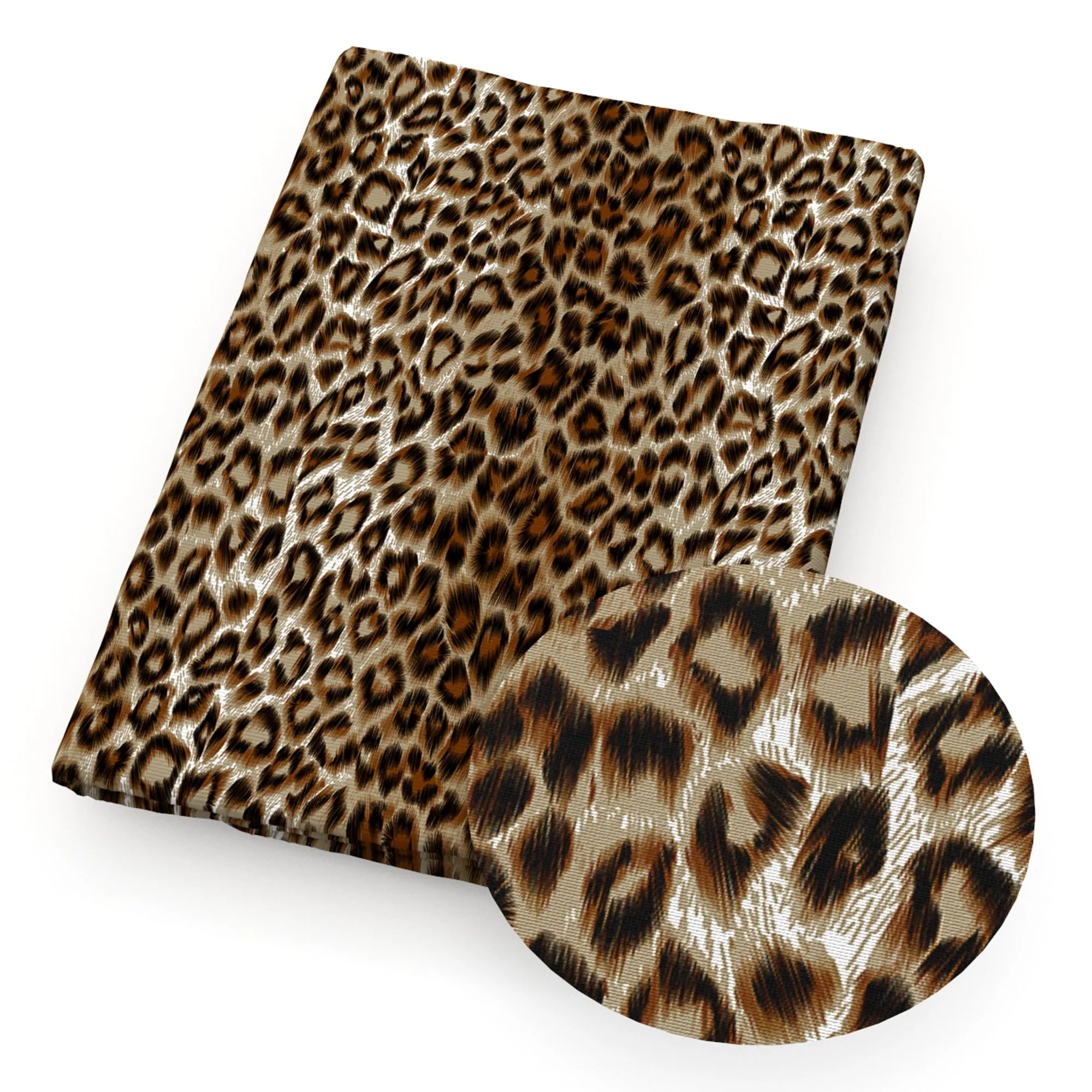 Leopard Theme Printed Fabric