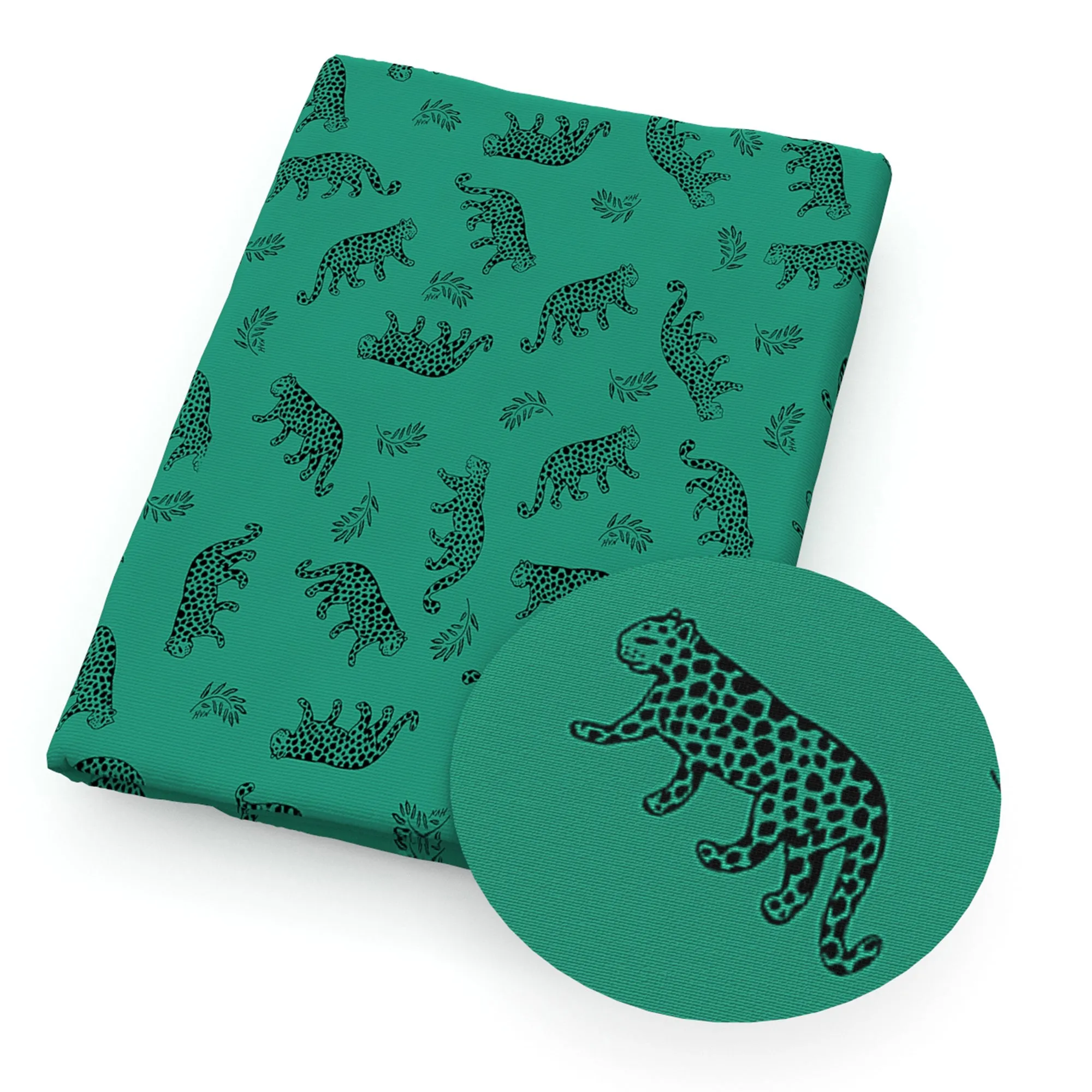Leopard Theme Printed Fabric