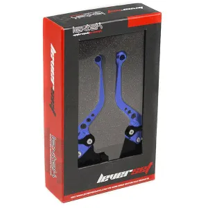 Lextek CNC Brake & Clutch Lever Set F-35 / V-4 Short Blue