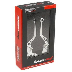 Lextek CNC Brake & Clutch Lever Set F-35 / V-4 Short Silver