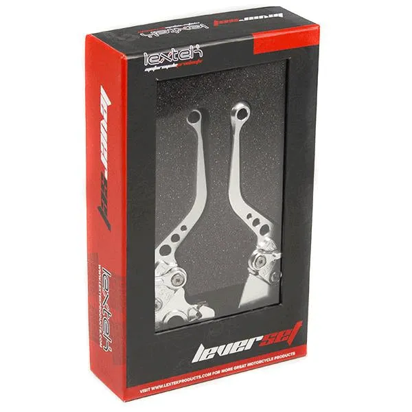 Lextek CNC Brake & Clutch Lever Set F-35 / V-4 Short Silver