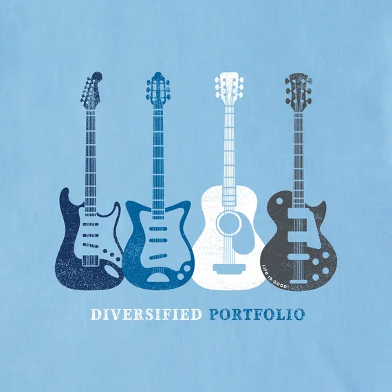 Life is Good Men's Diversified Portfolio Axes Long Sleeve Crusher Tee