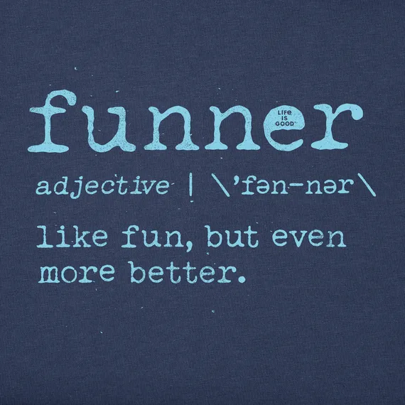 Life is Good Men's Funner Defined Long Sleeve Crusher Tee