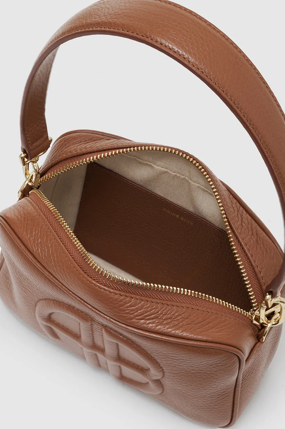 Lili Bag - Cognac Pebbled