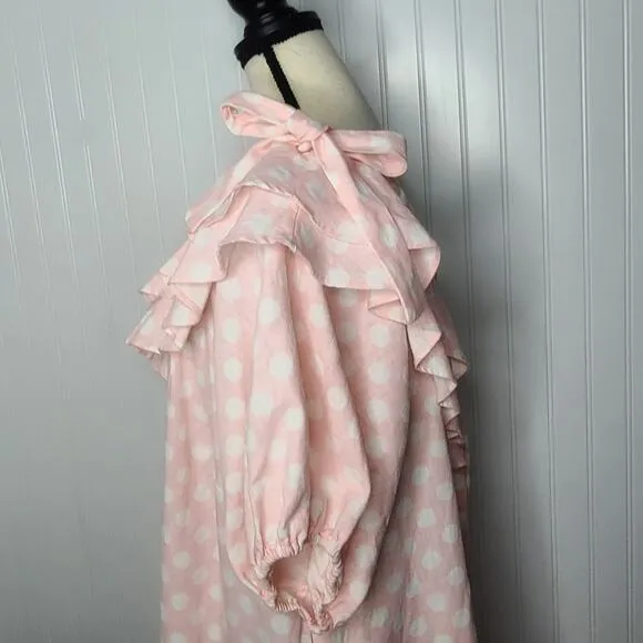 LISA Marie Fernandez polka dot one shoulder dress NWT  sz 1X
