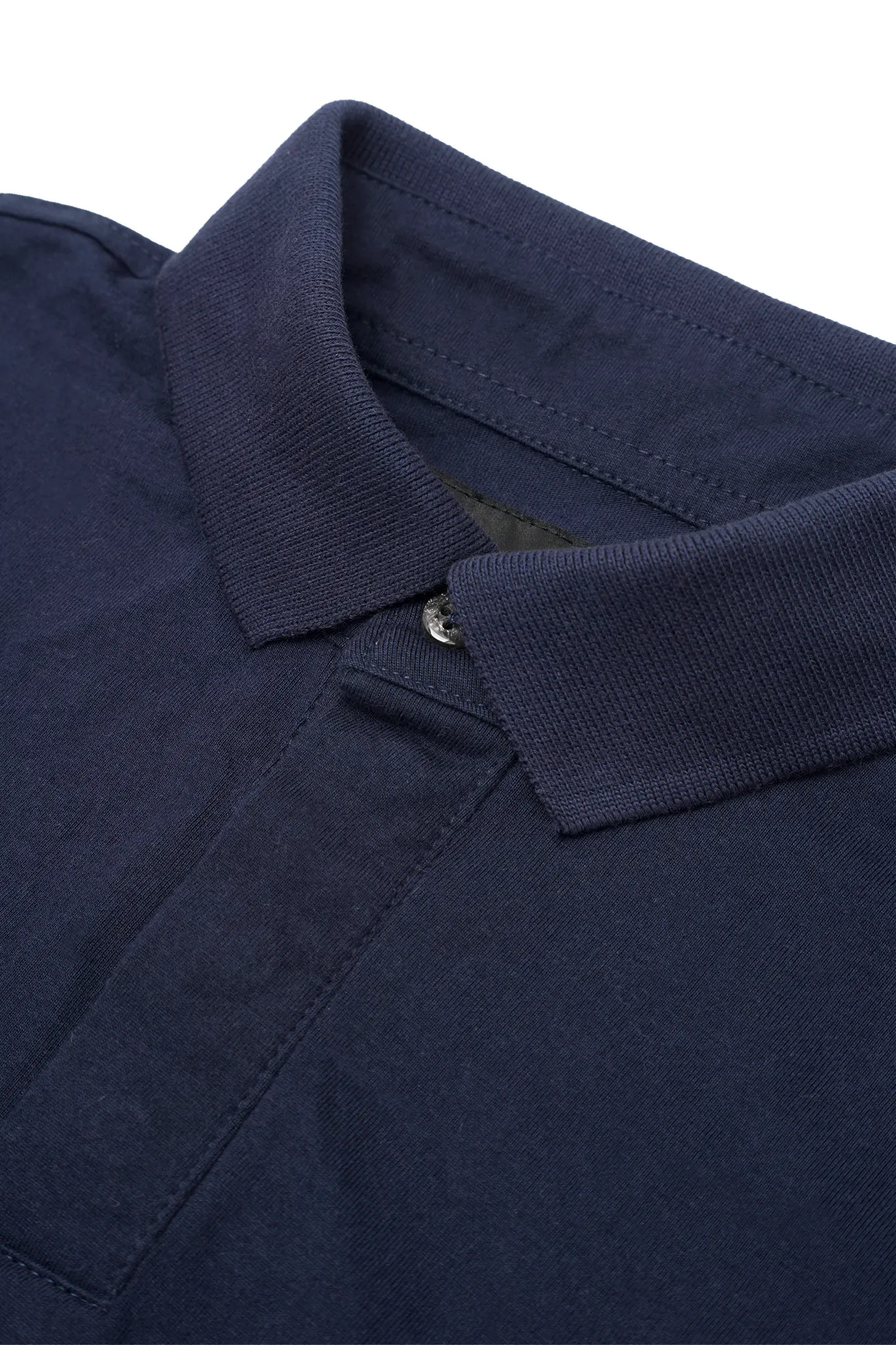 LONGSLEEVE POLO SHIRT IN NAVY